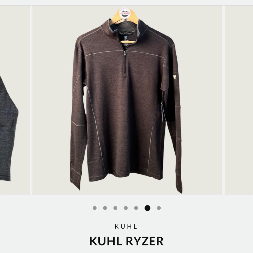Kuhl Black Coffee Ryzer Quarter-Zip Pullover